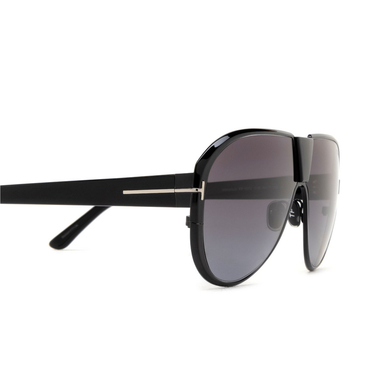 Tom Ford VINCENZO Sunglasses 01B shiny black - 3/4