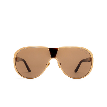 Tom Ford VINCENZO Sunglasses 30E shiny gold - front view