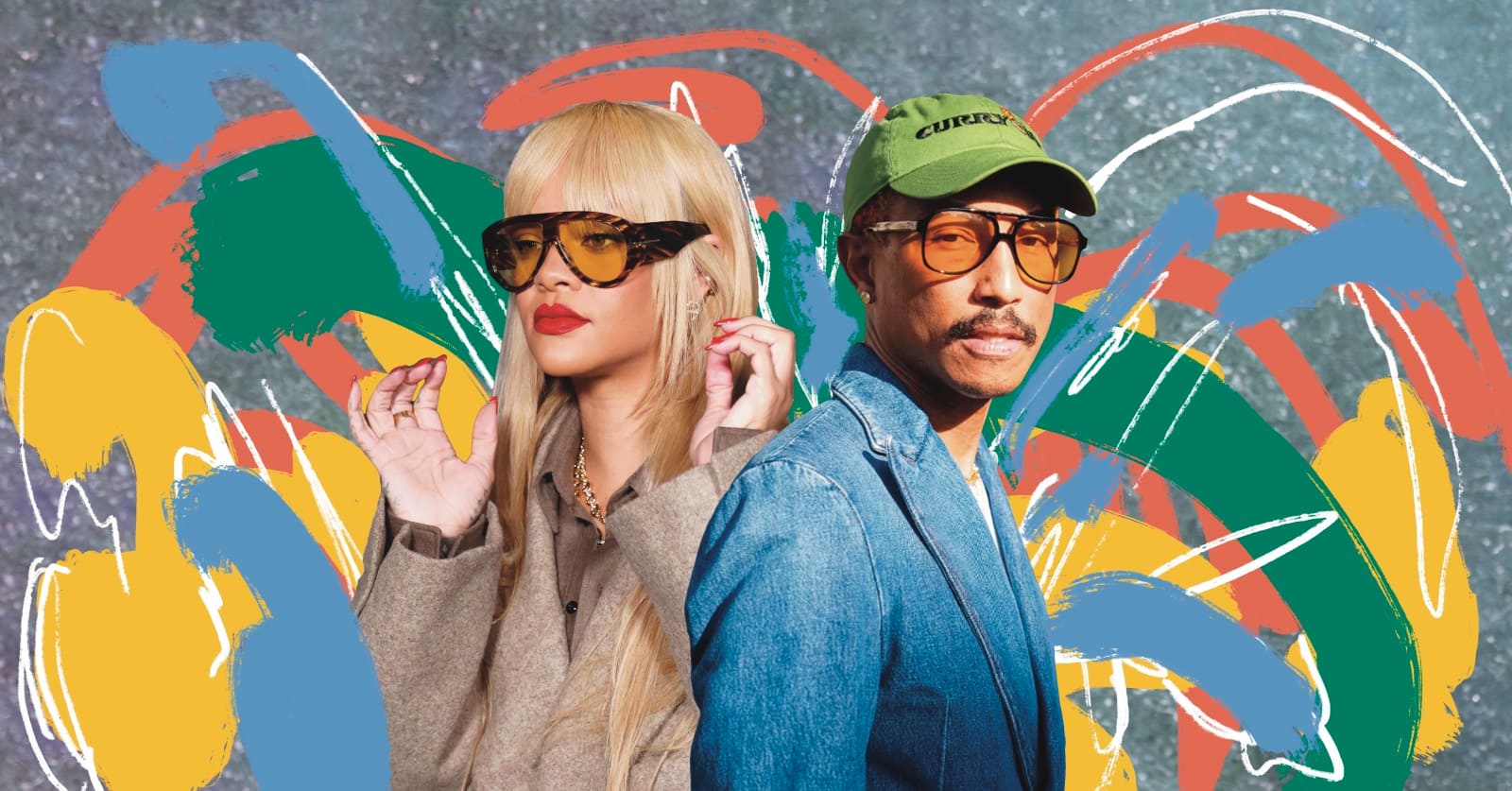 Sunglasses as seen on Rihanna and Pharrell.