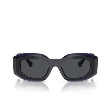 Gafas de sol Versace Maxi Medusa Biggie 512587 transparent blue - Vista delantera