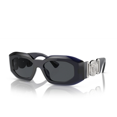 Versace Maxi Medusa Biggie Sonnenbrillen 512587 transparent blue - Dreiviertelansicht