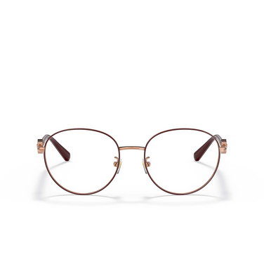 Lunettes de vue Versace VE1273D 1467 rose gold / bordeaux - Vue de face