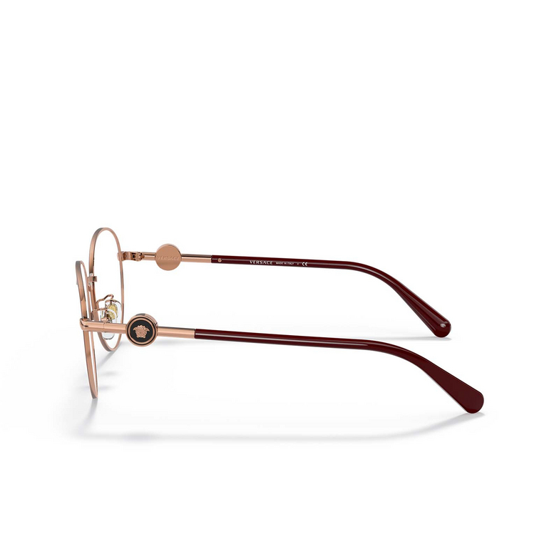 Versace VE1273D Eyeglasses 1467 rose gold / bordeaux - 3/4