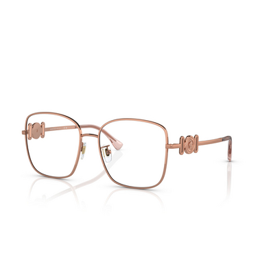 Lunettes de vue Versace VE1286D 1412 rose gold - Vue trois quarts