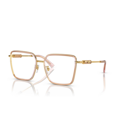 Versace VE1294D Korrektionsbrillen 1507 transparent peach - Dreiviertelansicht