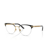 Versace VE1297 Korrektionsbrillen 1516 gold / matte black - Produkt-Miniaturansicht 2/4