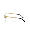 Occhiali da vista Versace VE1297 1516 gold / matte black - anteprima prodotto 3/4