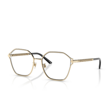 Versace VE1299D Eyeglasses 1252 pale gold - three-quarters view
