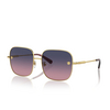 Occhiali da sole Versace VE2246D 1002I6 gold - anteprima prodotto 2/4