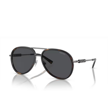 Versace VE2260 Sunglasses 100187 havana - three-quarters view