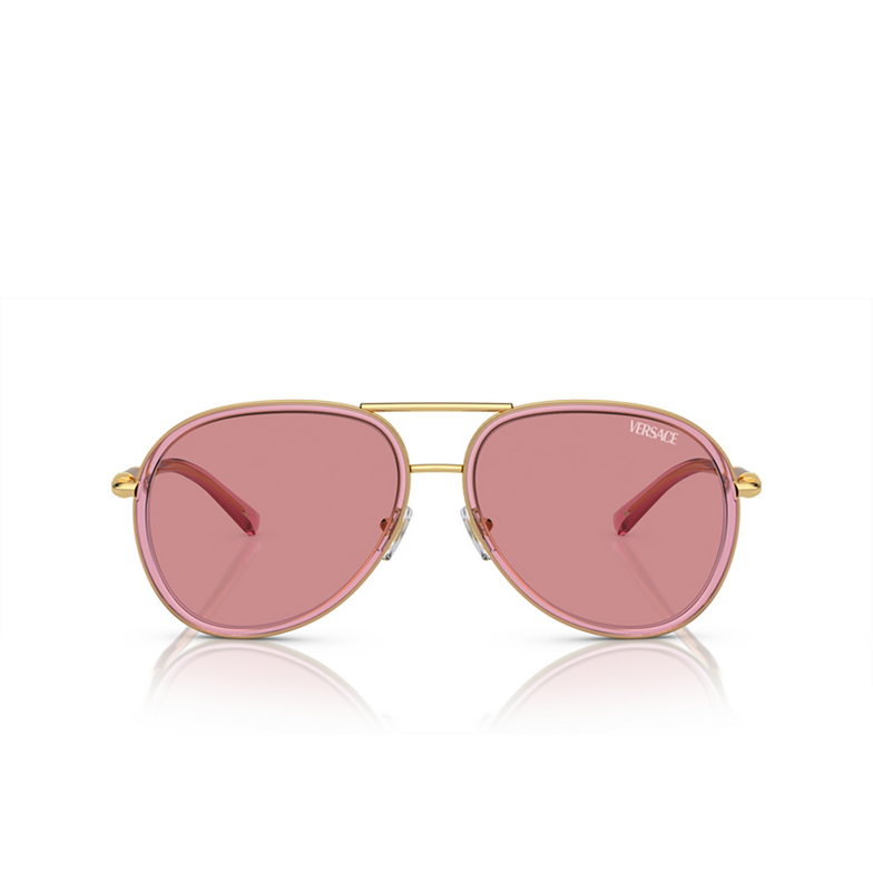Lunettes de soleil Versace VE2260 100284 pink transparent - 1/4