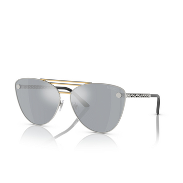 Versace VE2267 Sunglasses 15141U silver / gold - three-quarters view