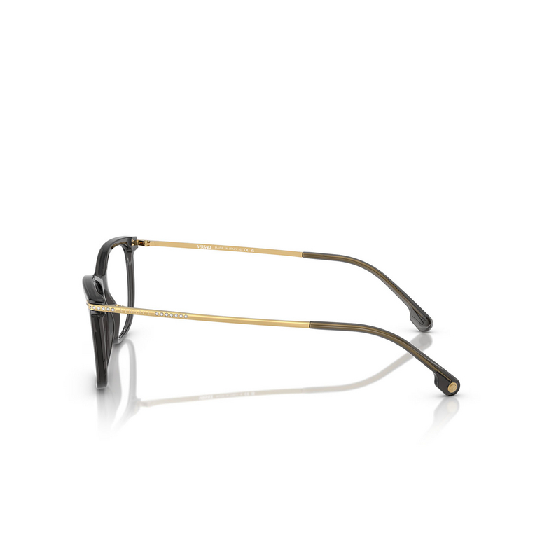 Versace VE3274B Eyeglasses 5483 black transparent - 3/4