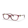 Versace VE3297D Korrektionsbrillen 388 transparent red - Produkt-Miniaturansicht 2/4