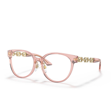 Versace VE3302D Korrektionsbrillen 5322 transparent pink - Dreiviertelansicht