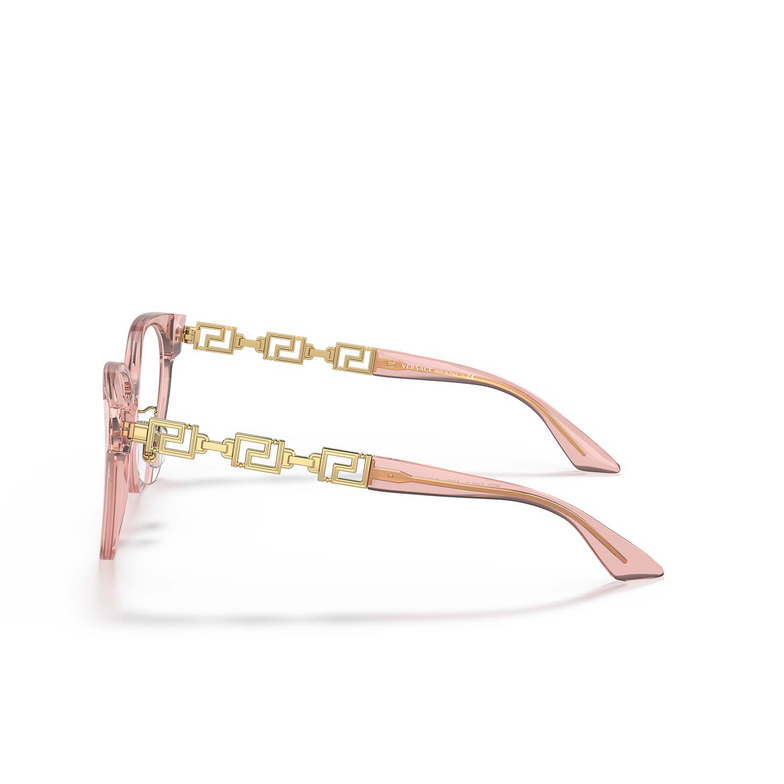 Gafas graduadas Versace VE3302D 5322 transparent pink - 3/4