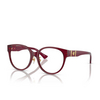 Versace VE3351D Korrektionsbrillen 5430 transparent bordeaux - Produkt-Miniaturansicht 2/4
