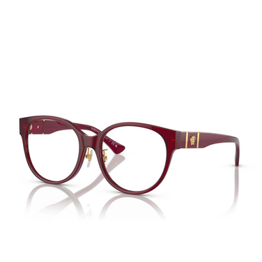 Versace VE3351D Eyeglasses 5430 transparent bordeaux - three-quarters view