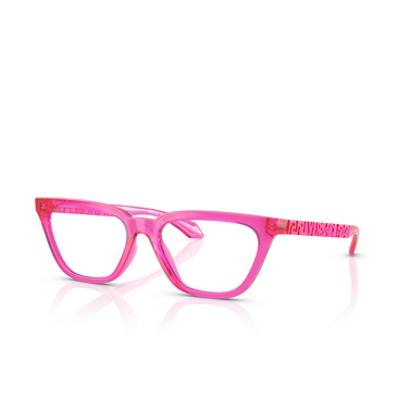 Versace VE3352U Korrektionsbrillen 5334 fuchsia - Dreiviertelansicht