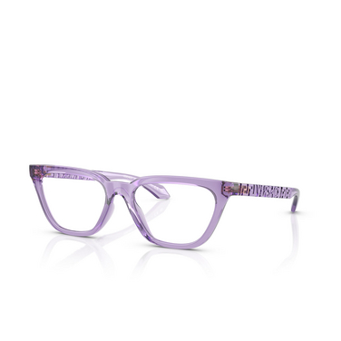 Gafas graduadas Versace VE3352U 5451 transparent lilac - Vista tres cuartos