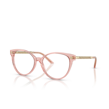 Versace VE3353 Eyeglasses 5323 transparent pink - three-quarters view