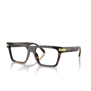 Versace VE3354 Eyeglasses 5466 top black / havana - three-quarters view