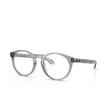 Gafas graduadas Versace VE3355U 5453 grey transparent - Vista tres cuartos