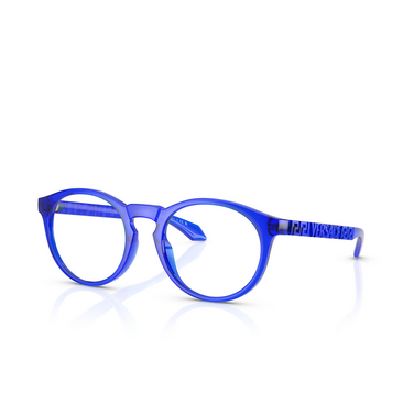 Gafas graduadas Versace VE3355U 5454 transparent blue - Vista tres cuartos