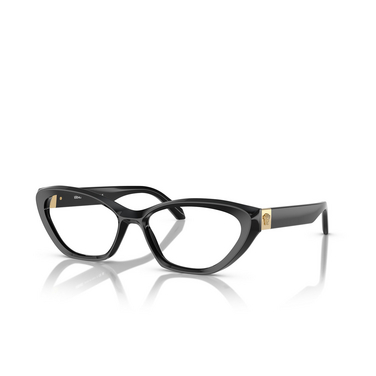 Versace VE3356 Eyeglasses GB1 black - three-quarters view