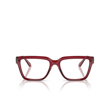 Versace VE3357 Eyeglasses 388 red transparent - front view