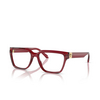 Versace VE3357 Eyeglasses 388 red transparent - product thumbnail 2/4