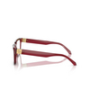 Occhiali da vista Versace VE3357 388 red transparent - anteprima prodotto 3/4