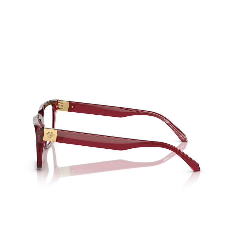 Versace VE3357 Eyeglasses 388 red transparent - 3/4