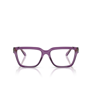 Lunettes de vue Versace VE3357 5464 violet transparent - Vue de face