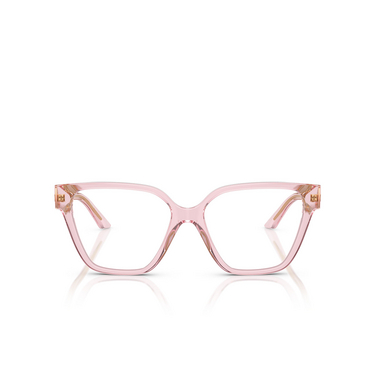 Lunettes de vue Versace VE3358B 5472 transparent pink - Vue de face