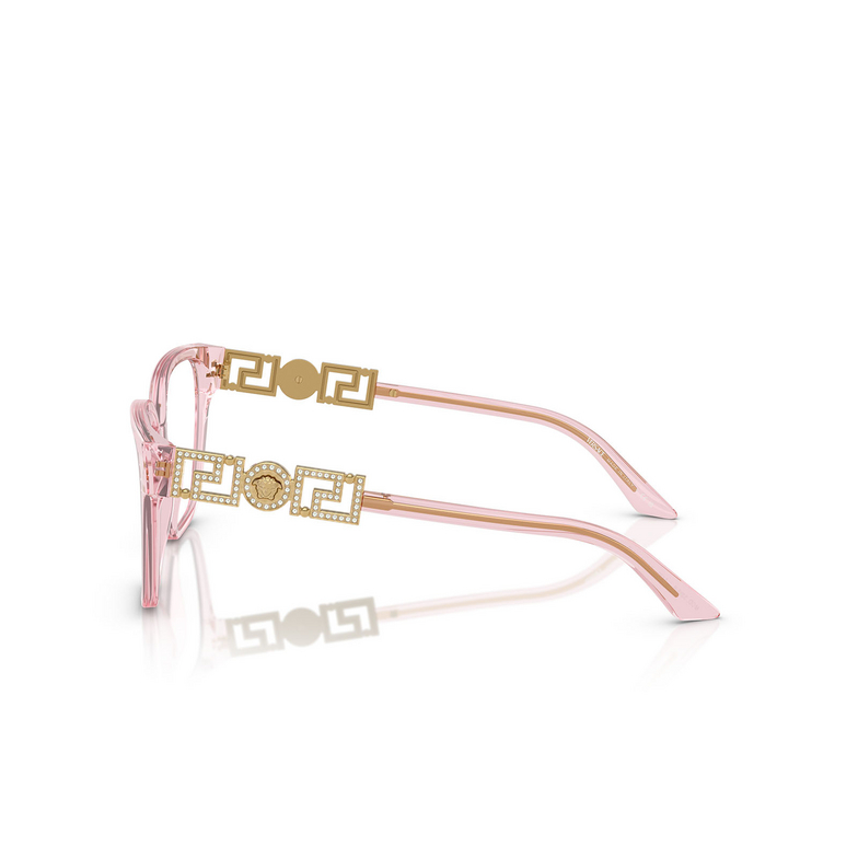 Gafas graduadas Versace VE3358B 5472 transparent pink - 3/4