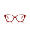 Versace VE3358B Korrektionsbrillen 5476 transparent red - Produkt-Miniaturansicht 1/4