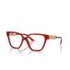 Versace VE3358B Korrektionsbrillen 5476 transparent red - Produkt-Miniaturansicht 2/4