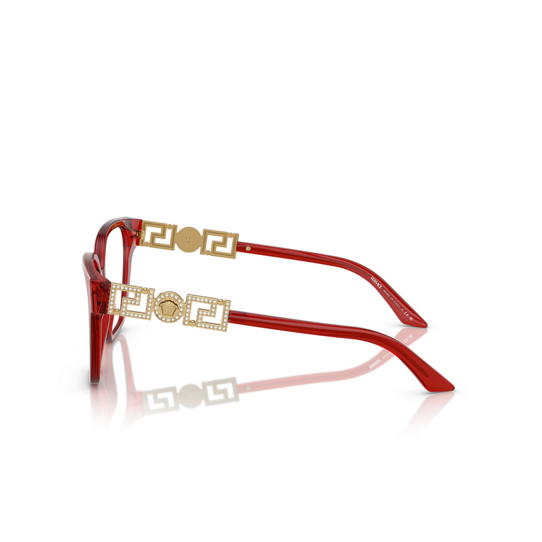 Versace VE3358B Eyeglasses 5476 transparent red - 3/4