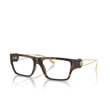 Versace VE3359 Eyeglasses 108 havana - three-quarters view