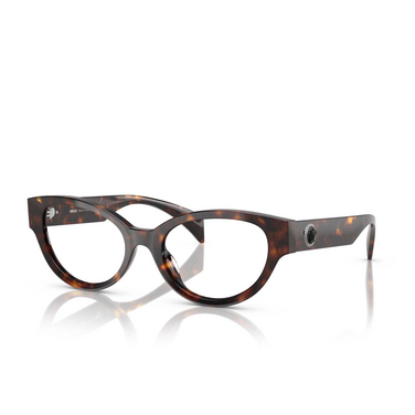 Versace VE3361U Korrektionsbrillen 108 havana - Dreiviertelansicht