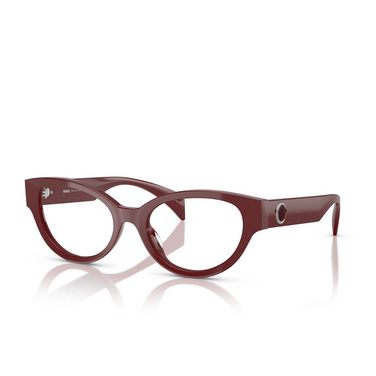 Versace VE3361U Korrektionsbrillen 5487 bordeaux - Dreiviertelansicht