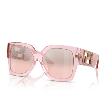 Versace VE4402 Sonnenbrillen 54727E transparent pink - Dreiviertelansicht