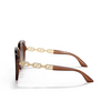 Occhiali da sole Versace VE4407D 532413 transparent brown - anteprima prodotto 3/4