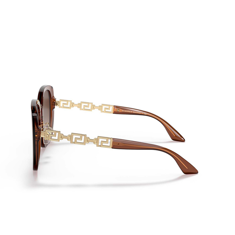 Gafas de sol Versace VE4407D 532413 transparent brown - 3/4