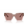 Versace VE4458 Sunglasses 543573 brown transparent - product thumbnail 1/4