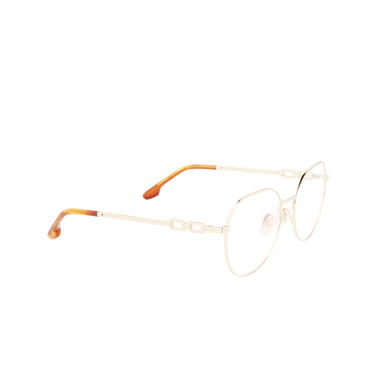 Gafas graduadas Victoria Beckham VB2129 714 gold - Vista tres cuartos