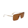 Occhiali da sole Victoria Beckham VB238S 723 gold / caramel - anteprima prodotto 2/4