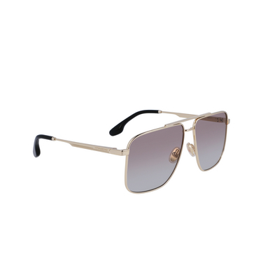 Victoria Beckham VB240S Sunglasses 770 gold / blush - three-quarters view