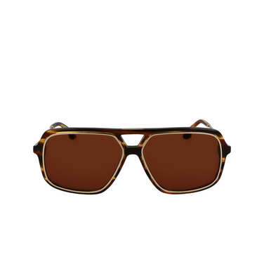 Victoria Beckham VB246S Sunglasses 224 striped tobacco - front view